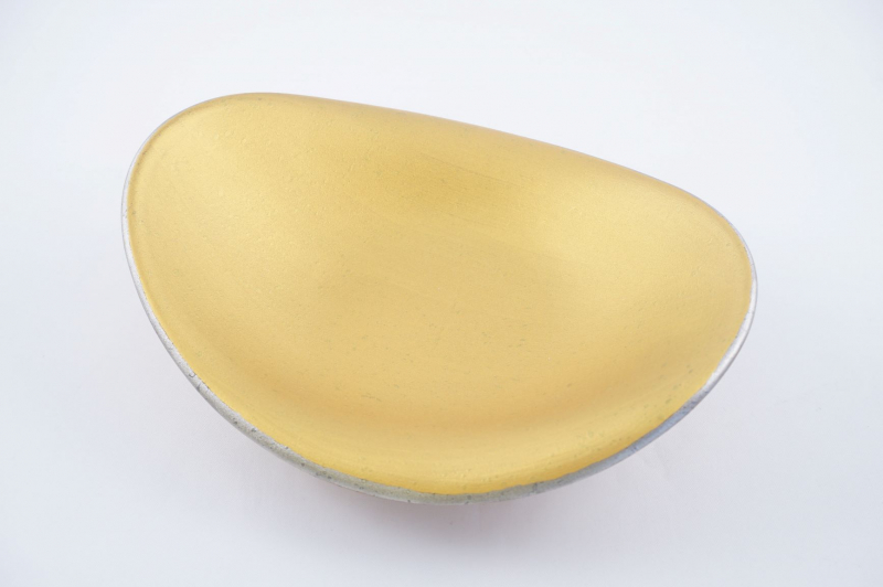 渕プラチナ雲母金ヌリはんなり楕円皿1