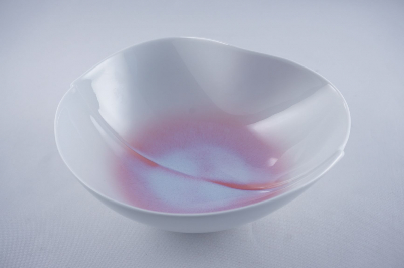 ピンク結晶水面小鉢 1