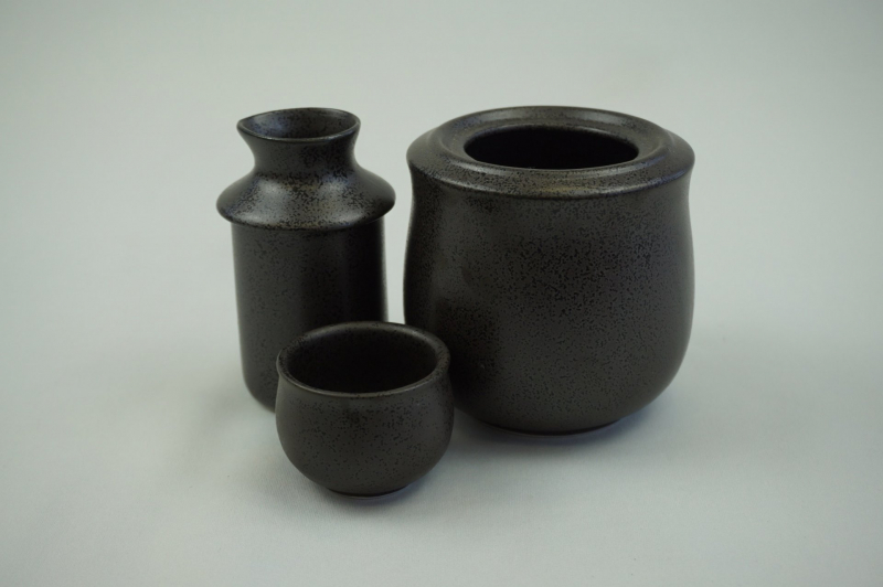 黒結晶酒燗器セット 小 2