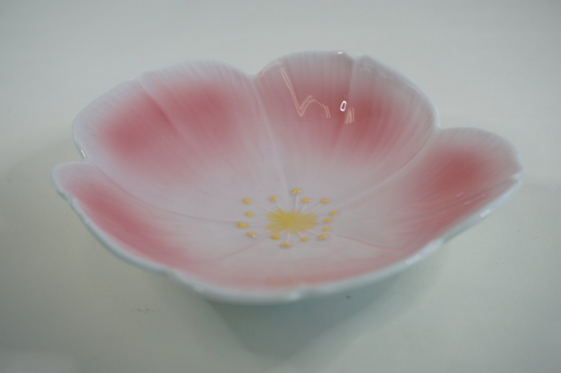 ピンク吹　新桜形皿　小　1